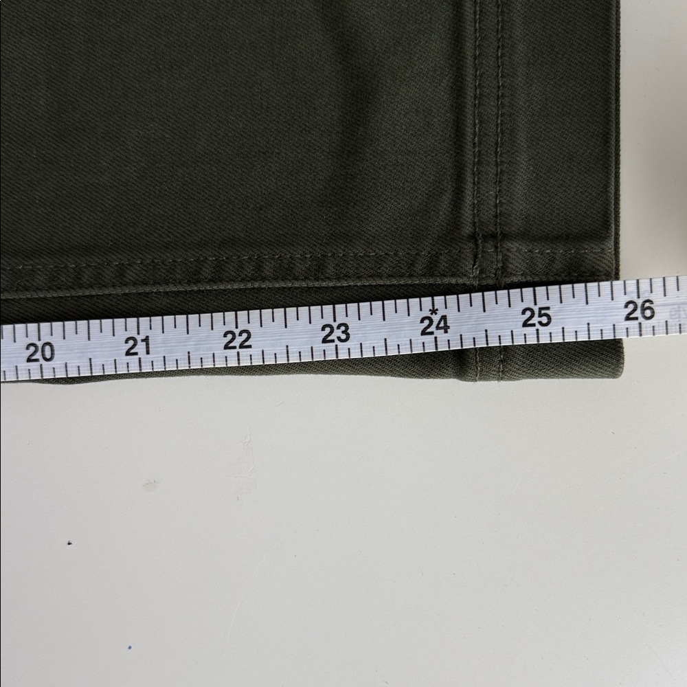 Everlane Straight Leg Olive Green Jeans Women’s Size 8 - Picture 5 of 8